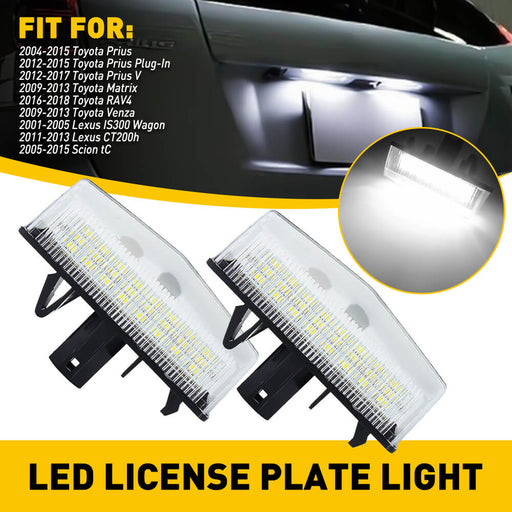LED License Plate Lights Tag Light Lamp Assembly for Toyota, Lexus, Scion Models