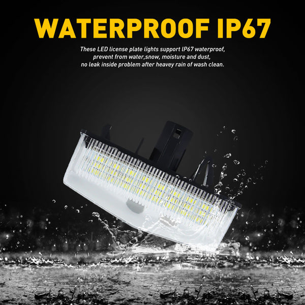 LED License Plate Lights Tag Light Lamp Assembly for Toyota, Lexus, Scion Models