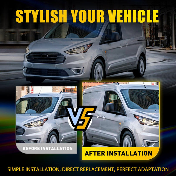 LED Side Marker Light Amber Repeater Housing for Ford Transit Connect 2010-2021