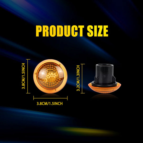 LED Side Marker Light Amber Repeater Housing for Ford Transit Connect 2010-2021