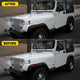 LED Side Marker Light Compatible With 1987-1995 Jeep Wrangler YJ, Smoke Shell Amber Light