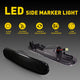 LED Side Marker Light for 2002-2005 Honda Civic Si EP3 3 Door, Smoked Lens Amber Red Front Rear Bumper