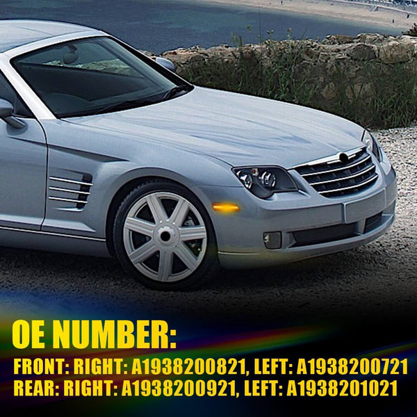 LED Side Marker Light For 2004-2008 Chrysler Crossfire Turn Signals (Front and Rear)