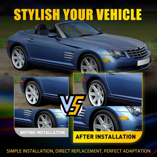 LED Side Marker Light For 2004-2008 Chrysler Crossfire Turn Signals (Front and Rear)