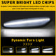 LED Side Marker Light for BMW 5 Series E60/E61 2004-2010, Smoked Lens, Sequential