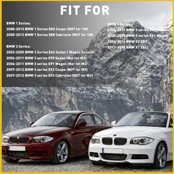 LED Side Marker Light for BMW 5 Series E60/E61 2004-2010, Smoked Lens, Sequential