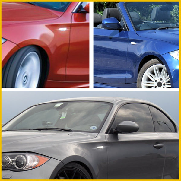 LED Side Marker Light for BMW 5 Series E60/E61 2004-2010, Smoked Lens, Sequential