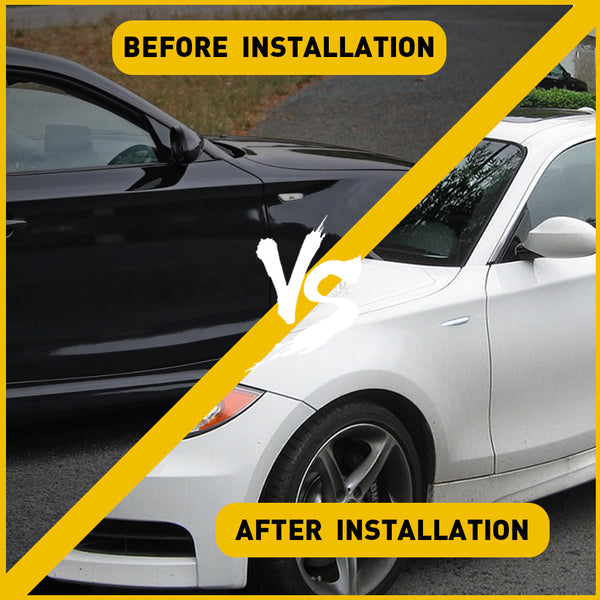 LED Side Marker Light for BMW 5 Series E60/E61 2004-2010, Smoked Lens, Sequential