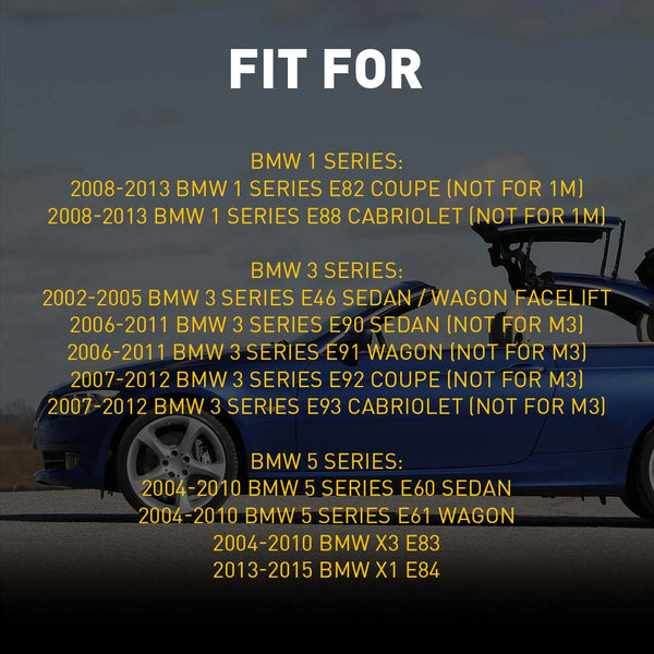 LED Side Marker Light for BMW X1 E84 2013-2015, Clear Lens, Amber, Dynamic Sequential