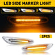 LED Side Marker Light for BMW X1 E84 2013-2015, Clear Lens, Amber, Dynamic Sequential