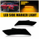 LED Side Marker Light for Cadillac ATS 2013-2014 & XT5 2017-Up, Smoked Lens, Amber, Bumper