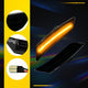 LED Side Marker Light for Cadillac ATS 2013-2014 & XT5 2017-Up, Smoked Lens, Amber, Bumper