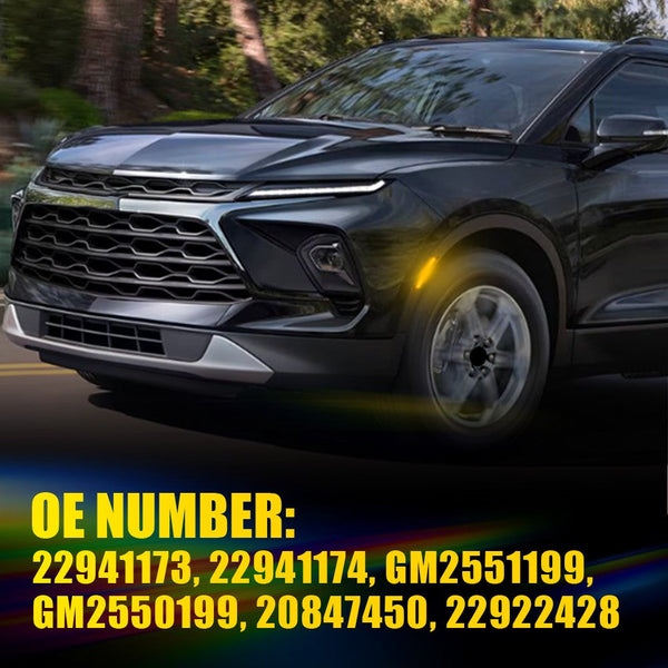 LED Side Marker Light for Cadillac ATS 2013-2014 & XT5 2017-Up, Smoked Lens, Amber, Bumper