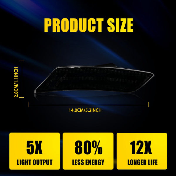 LED Side Marker Light for Chevrolet Blazer 2019-2021, White, Front Bumper