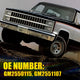 LED Side Marker Light for Chevrolet C10/C20/C30 & GMC 1981-1991, Smoked Lens, White, Front