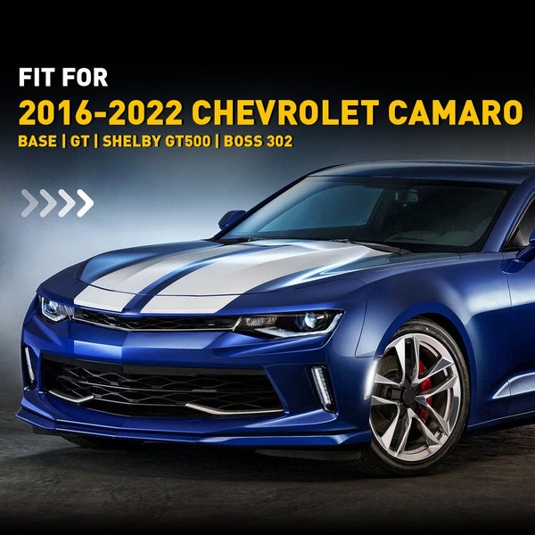 LED Side Marker Light for Chevrolet Camaro 2016-2022, Clear Lens, White, Front & Rear