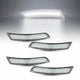 LED Side Marker Light for Chevrolet Camaro 2016-2022, Clear Lens, White, Front & Rear