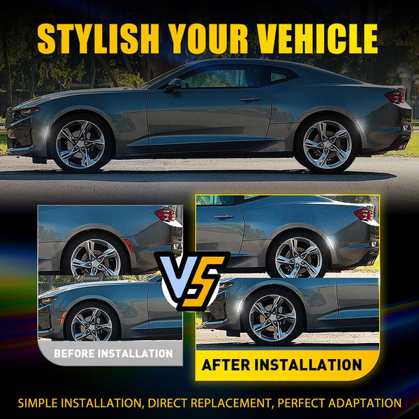 LED Side Marker Light for Chevrolet Camaro 2016-2023, Dynamic, Front & Rear