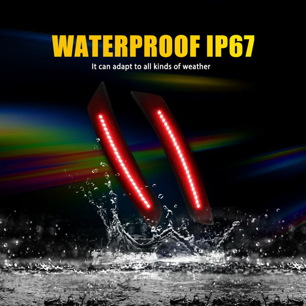 LED Side Marker Light for Chevrolet Camaro 2016-2023, Red, Front & Rear