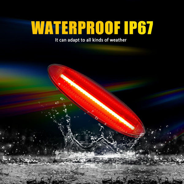 LED Side Marker Light for Chevrolet Corvette C5 1997-2004, Red Lens