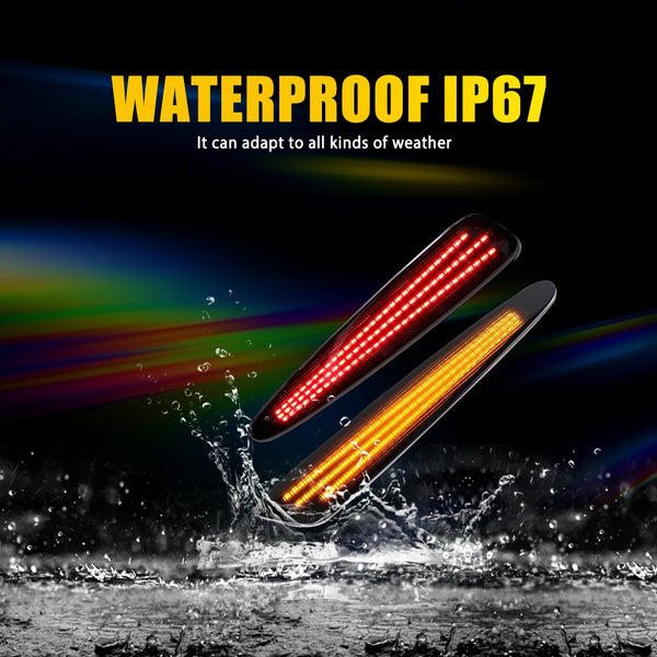 LED Side Marker Light for Chevrolet Corvette C6 2005-2013, Amber/Red