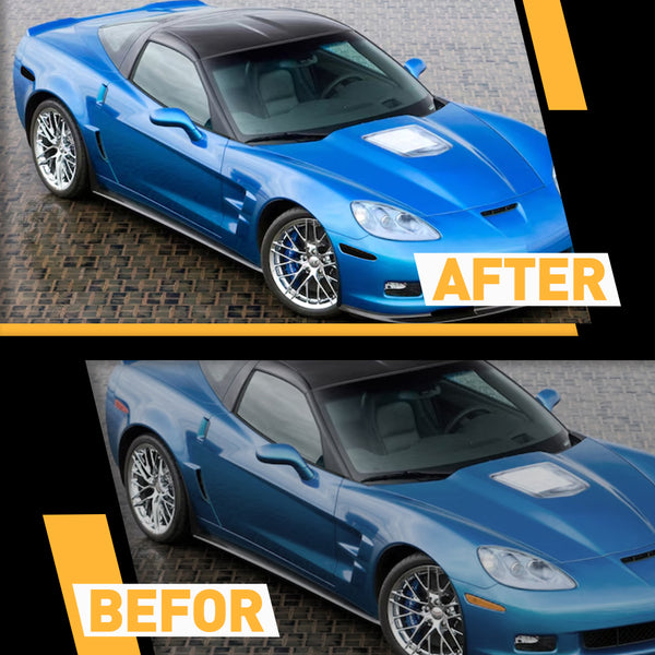 LED Side Marker Light for Chevrolet Corvette C6 2005-2013, Smoked Lens, Front & Rear