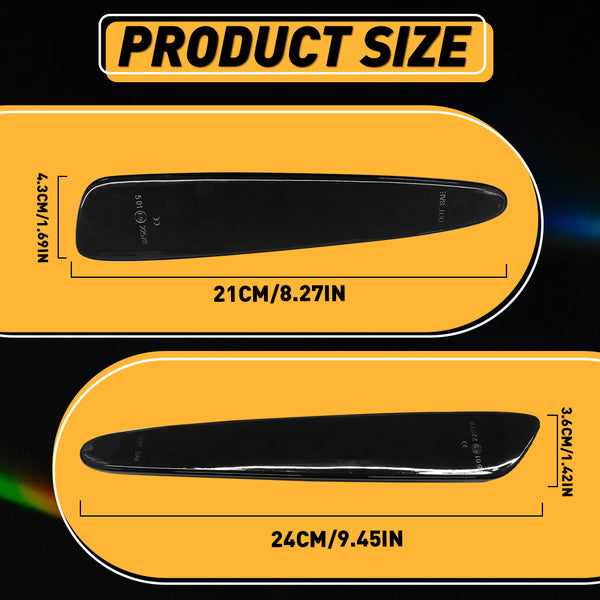 LED Side Marker Light for Chevrolet Corvette C6 2005-2013, Smoked Lens, Front & Rear