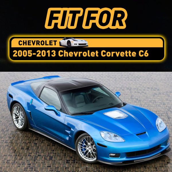 LED Side Marker Light for Chevrolet Corvette C6 2005-2013, Smoked Lens, Front & Rear