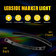 LED Side Marker Light for Chevrolet Corvette C7 2014-2019, Smoked Lens, White LED, Front & Rear