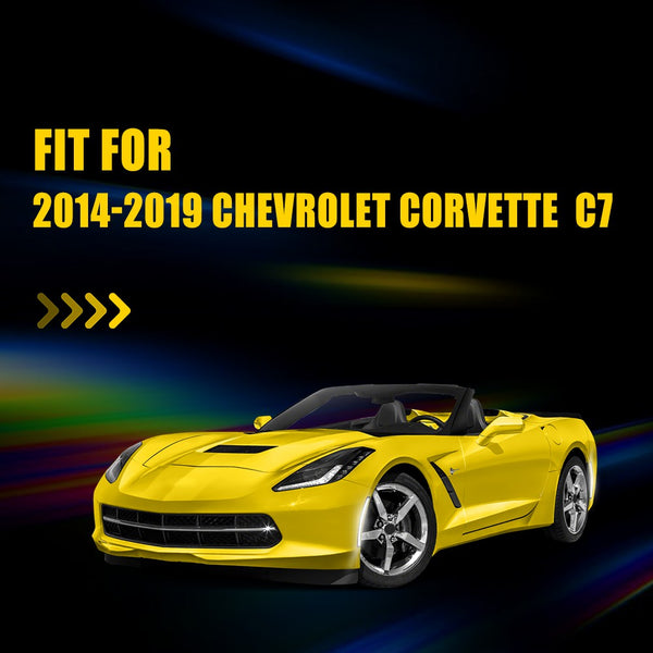 LED Side Marker Light for Chevrolet Corvette C7 2014-2019, Smoked Lens, White LED, Front & Rear