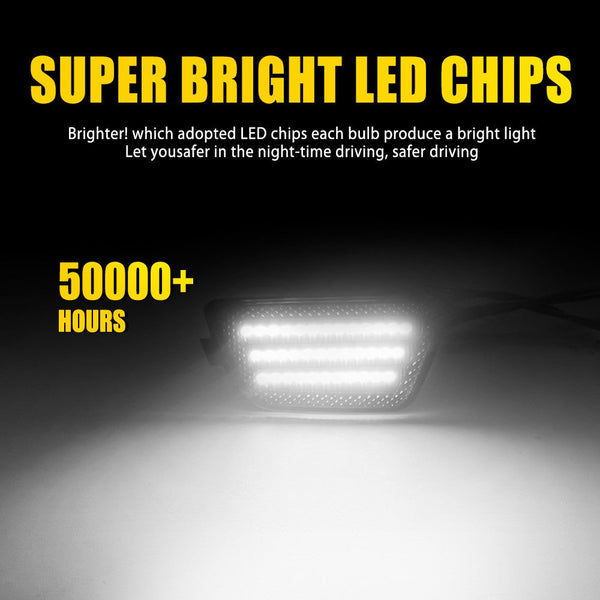 LED Side Marker Light for Chevrolet Cruze 2011-2015 Limited/Eco/LS/LT/LTZ, Smoked Lens