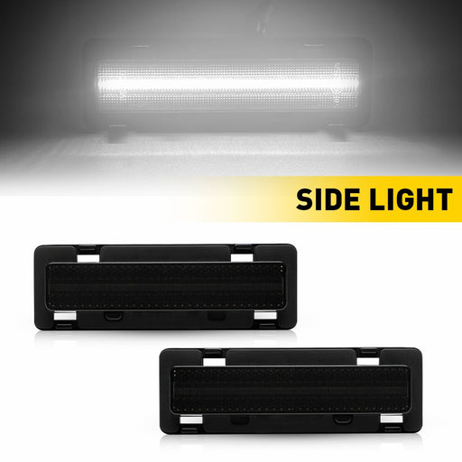LED Side Marker Light for Chevy Camaro/Pontiac Firebird 1982-1992, Smoked Lens, Front