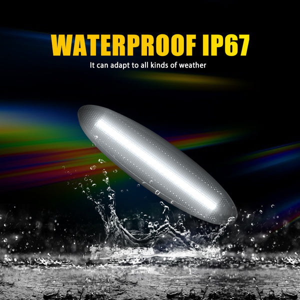 LED Side Marker Light for Chevy Corvette C5 1997-2004, Smoked Lens, White, Rear