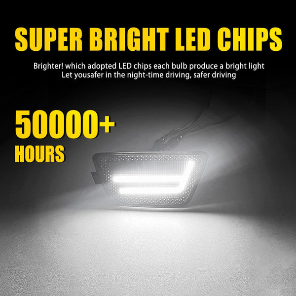 LED Side Marker Light for Chevy Cruze 2011-2015, Smoked Lens, White, Front Strip