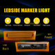 LED Side Marker Light for Chevy K5 Blazer/C10/Suburban & GMC 1981-1991, Amber, Front