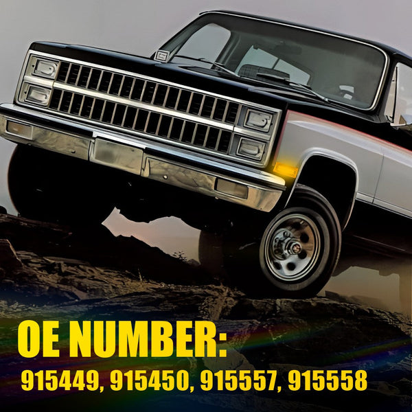 LED Side Marker Light for Chevy K5 Blazer/C10/Suburban & GMC 1981-1991, Amber, Front