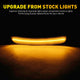 LED Side Marker Light for Chrysler 300 2015-2023, Smoked Lens, Amber, Front