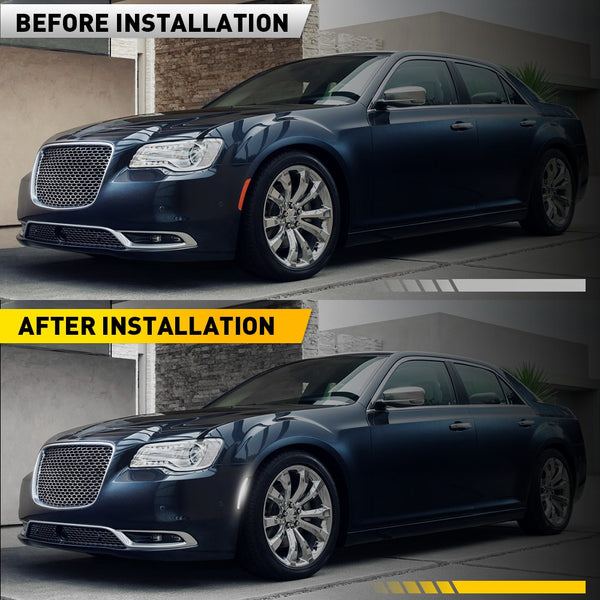 LED Side Marker Light for Chrysler 300 2015-2023, White, Front, Smoked Lens