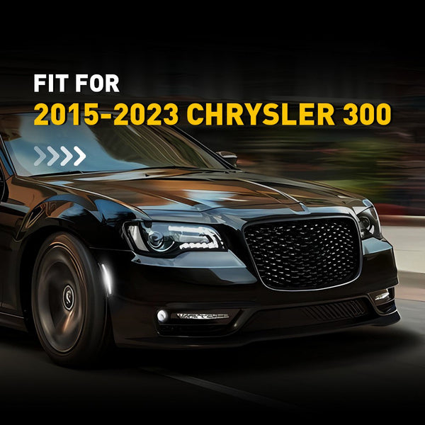 LED Side Marker Light for Chrysler 300 2015-2023, White, Front, Smoked Lens