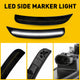 LED Side Marker Light for Chrysler 300 2015-2023, White, Rear, Smoked Lens