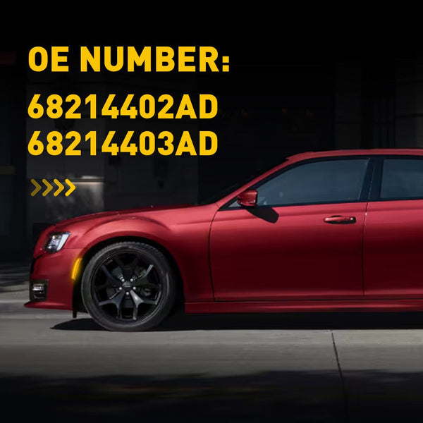 LED Side Marker Light for Chrysler 300/300C 2015-2025, Amber Lens, Front Bumper