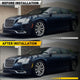 LED Side Marker Light for Chrysler 300/300C 2015-2025, Amber Lens, Front Bumper