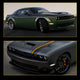 LED Side Marker Light for Dodge Challenger 2015-2022, Clear Lens, Front Bumper