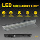 LED Side Marker Light for Dodge Challenger 2015-2022, Clear Lens, Front Bumper