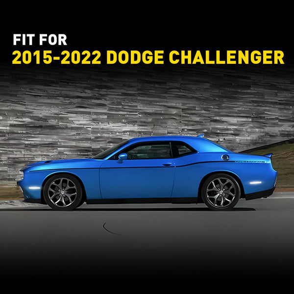 LED Side Marker Light for Dodge Challenger 2015-2022, Smoked Lens, Rear Bumper