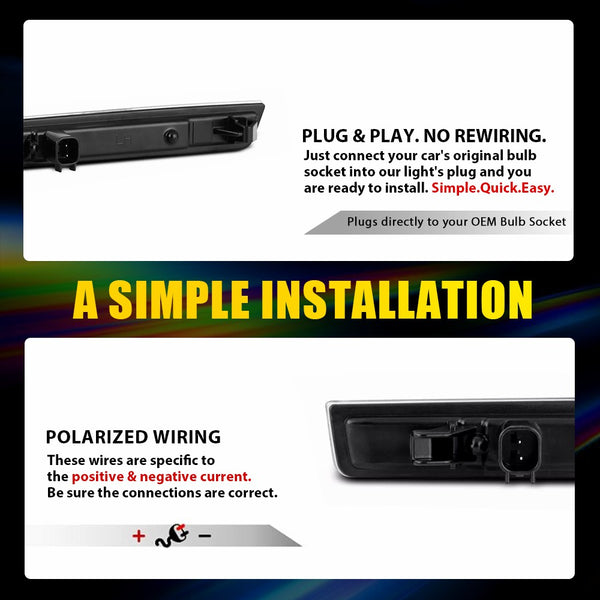 LED Side Marker Light for Dodge Challenger 2015-2023, Clear Lens, Amber, Front