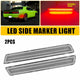 LED Side Marker Light for Dodge Challenger 2015-2023, Red, Rear, Clear Lens