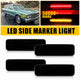 LED Side Marker Light for Dodge Charger 1972-1974 & 1984-1987, Smoked Lens, Front & Rear