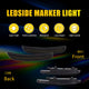 LED Side Marker Light for Dodge Charger 2015-2022, Blue, Front & Rear Fender
