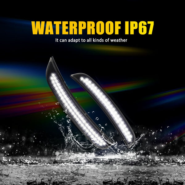 LED Side Marker Light for Dodge Charger 2015-2022, Dynamic, Front & Rear